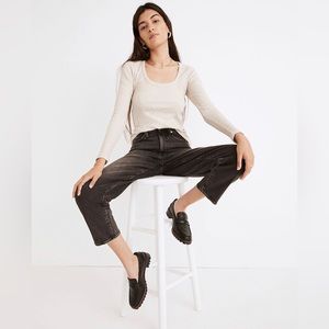 NWT Madewell Pointelle Square-Scoop Tee XXS